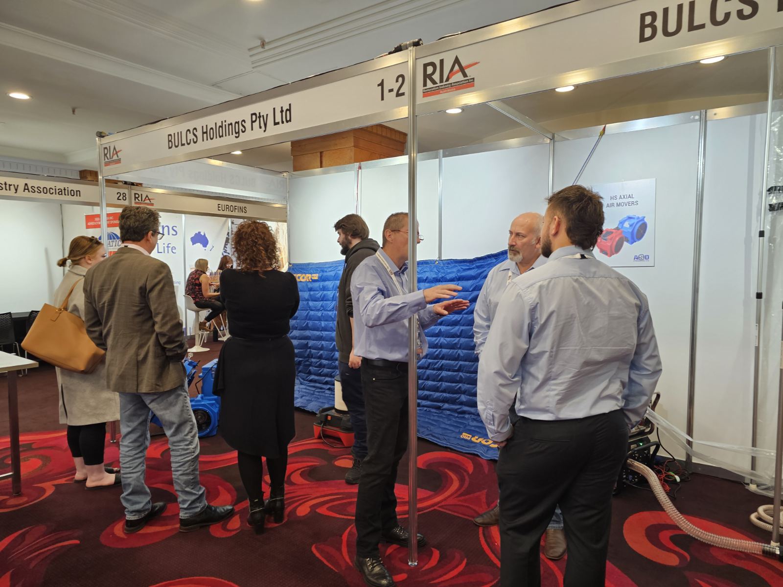 Bulcs booth at RIA Australasia 2024 Conference